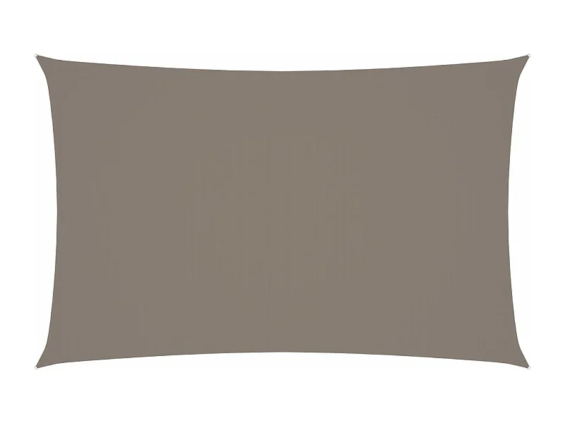 Voile de parasol Tissu Oxford rectangulaire 2,5x5 m Taupe