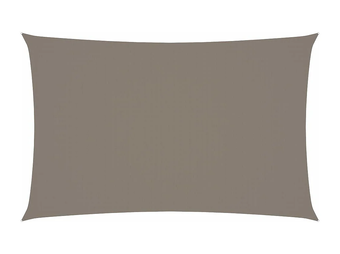 Voile de parasol Tissu Oxford rectangulaire 2,5x5 m Taupe