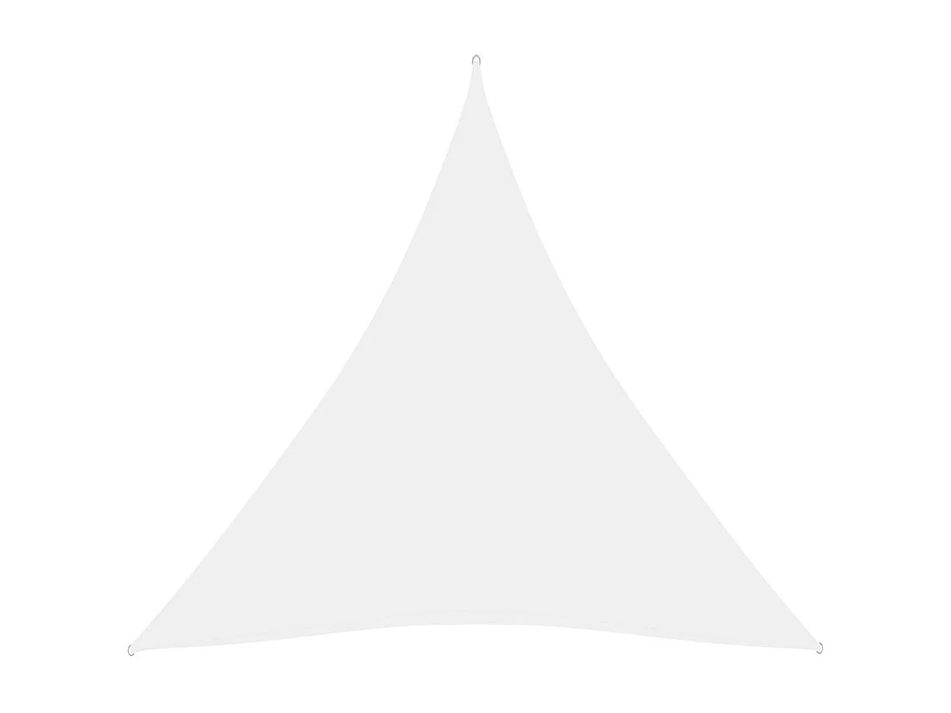 Voile de parasol Tissu Oxford triangulaire 3x3x3 m Blanc