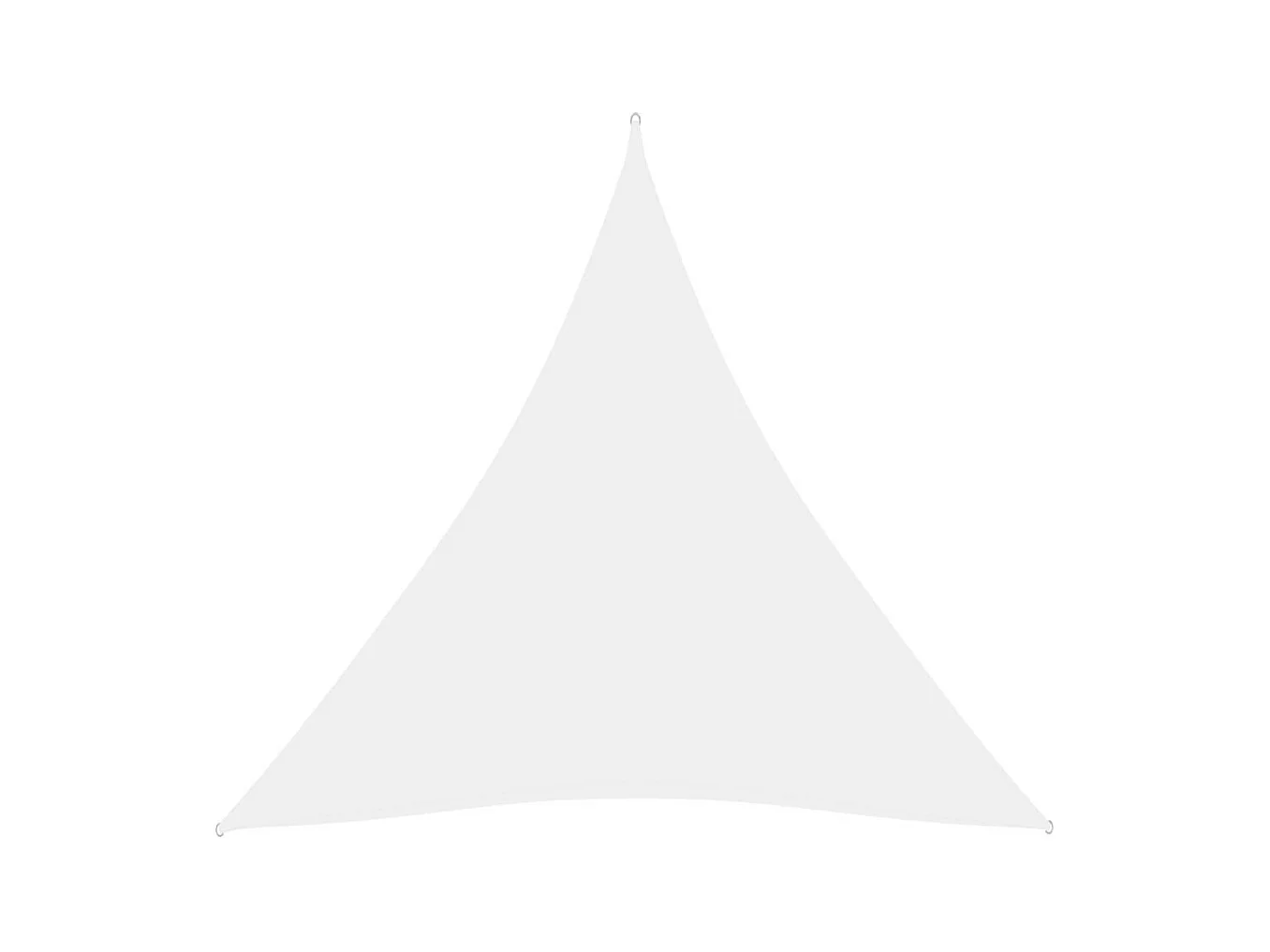 Voile de parasol Tissu Oxford triangulaire 3x3x3 m Blanc