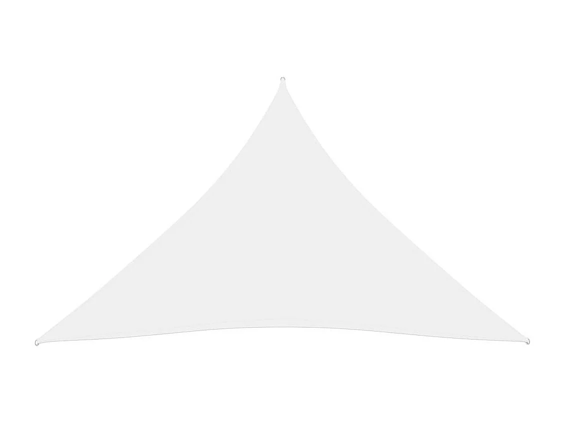 Voile de parasol Tissu Oxford triangulaire 3x3x3 m Blanc