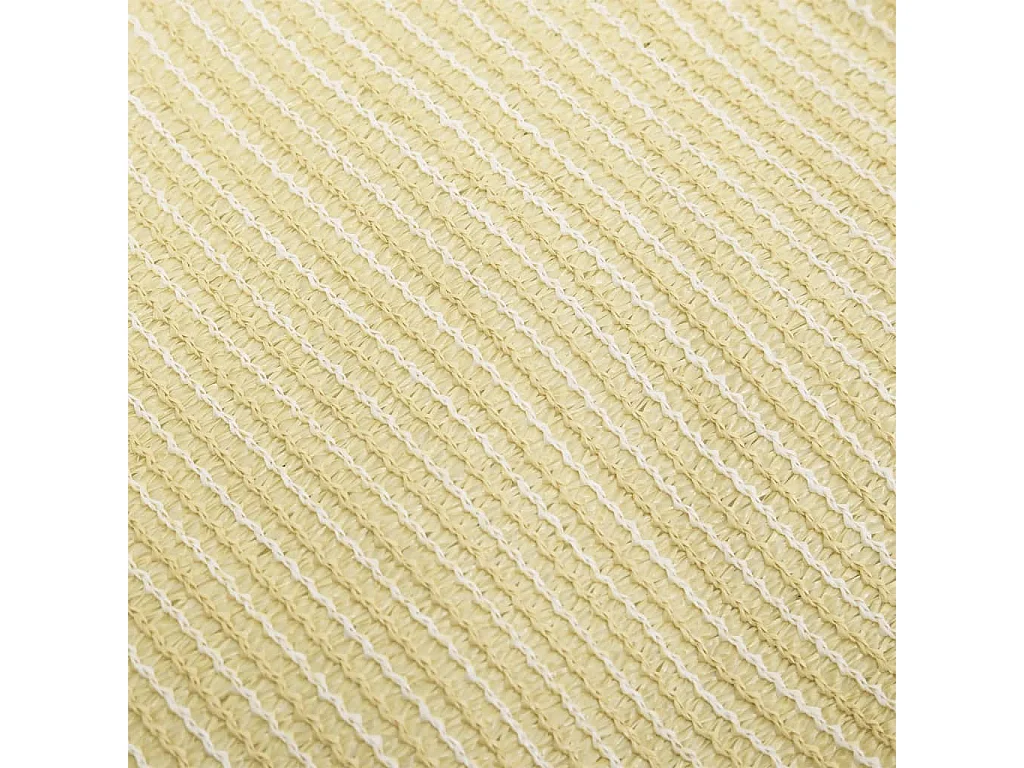 Parasol en PEHD carré 3,6 x 3,6 m Beige