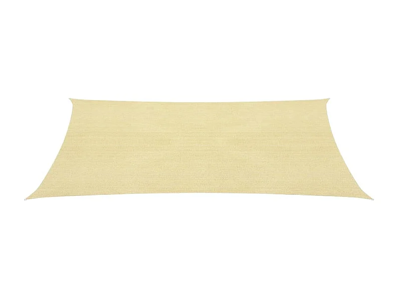 Parasol en PEHD carré 3,6 x 3,6 m Beige