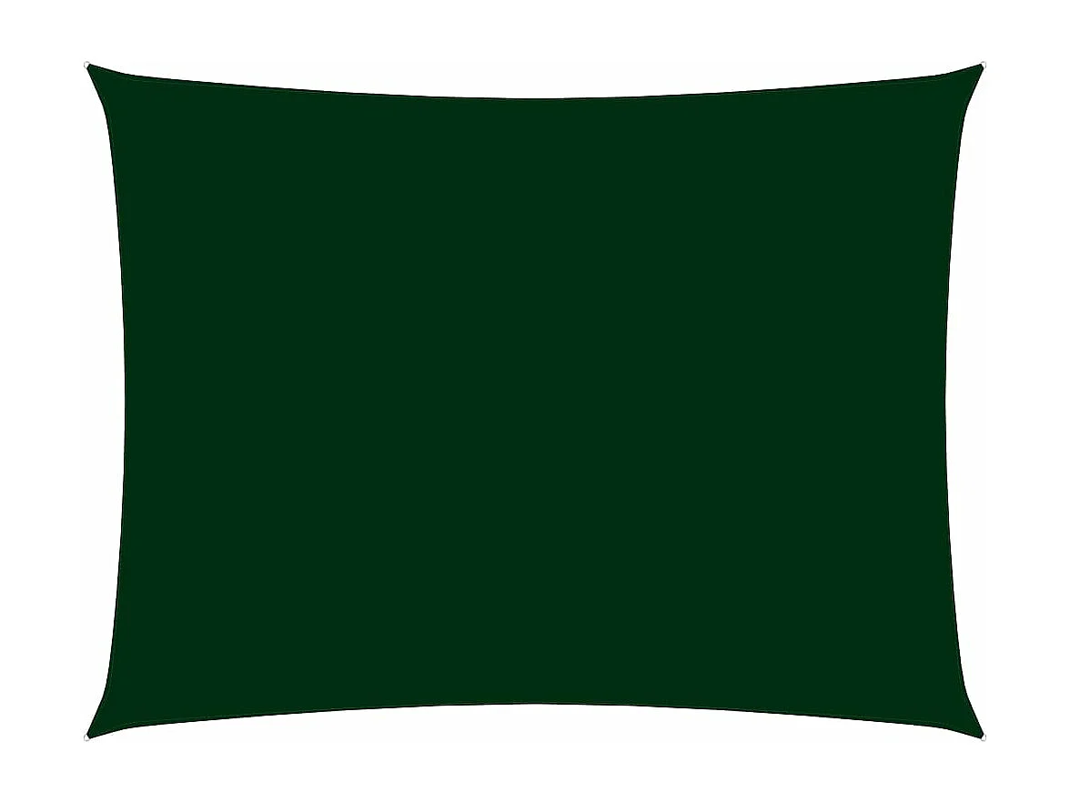 Voile de parasol Tissu Oxford rectangulaire 2,5x4 m Vert foncé