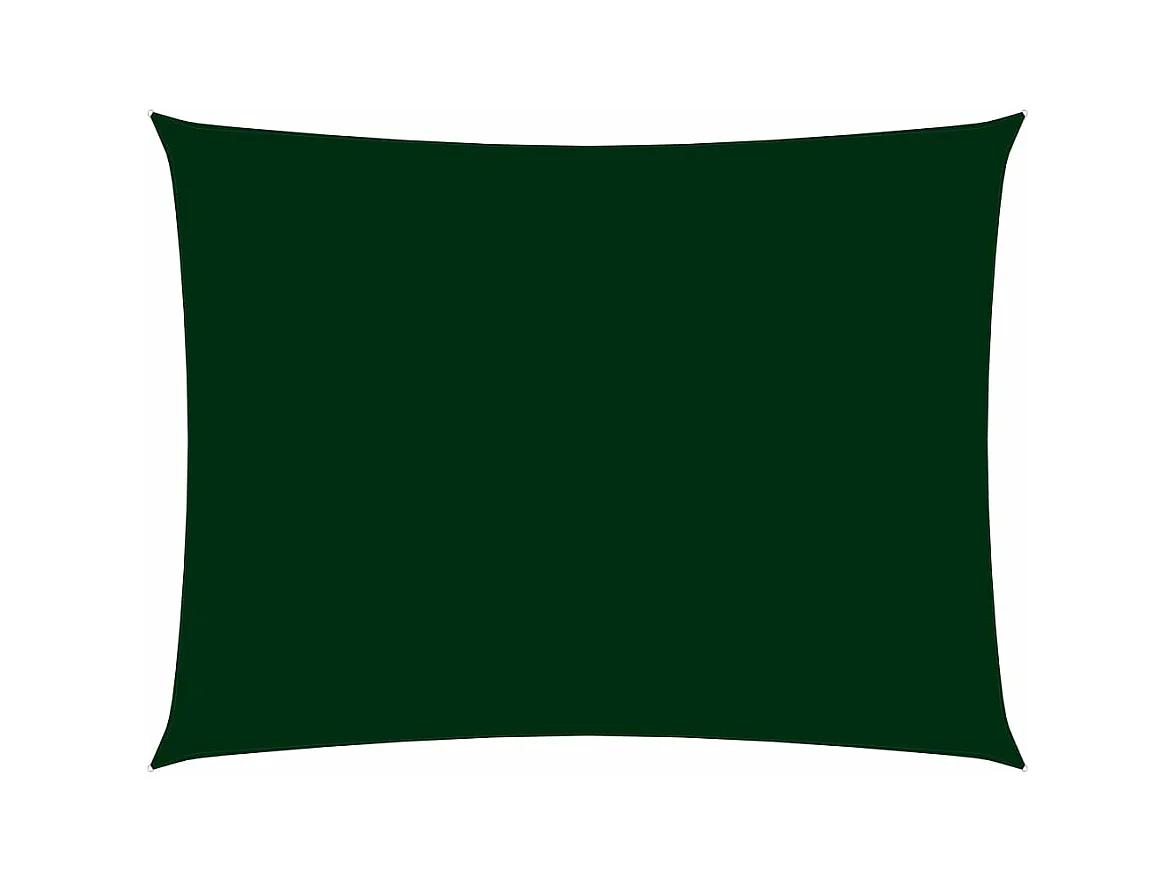 Voile de parasol Tissu Oxford rectangulaire 2,5x4 m Vert foncé