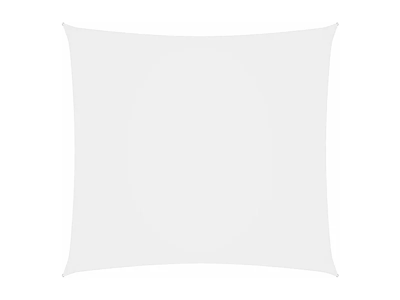 Voile de parasol Tissu Oxford carré 3x3 m Blanc