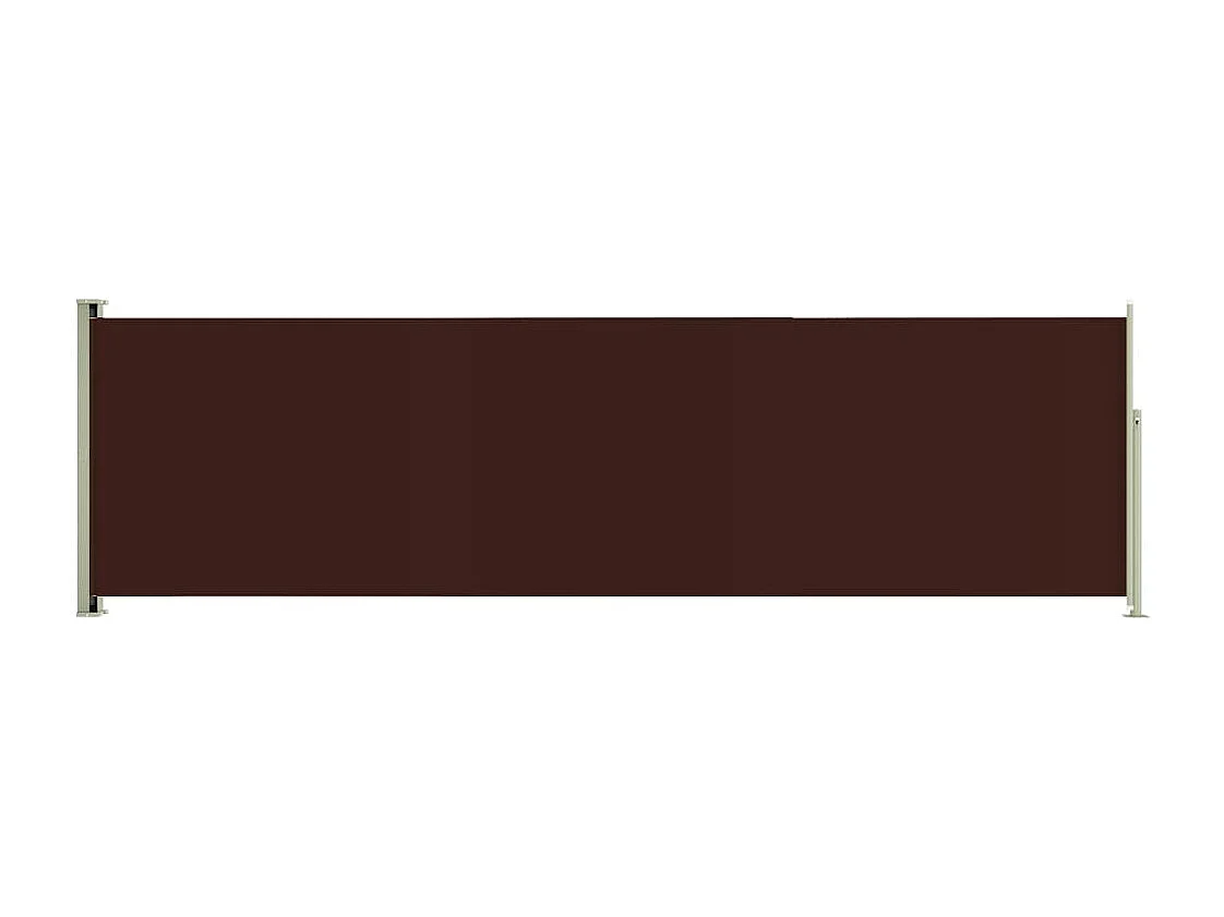 Auvent latéral rétractable de patio 180x600 Marron