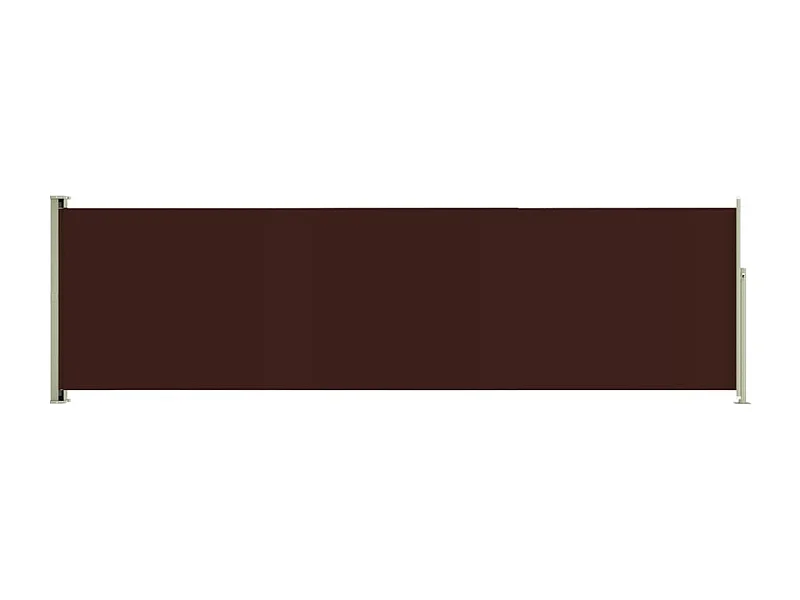 Auvent latéral rétractable de patio 180x600 Marron