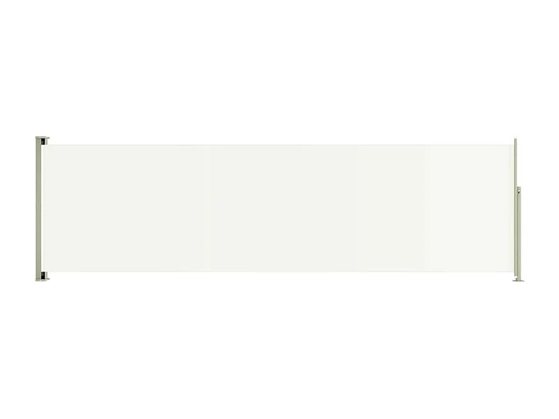 Auvent latéral rétractable de patio 180x600 Crème
