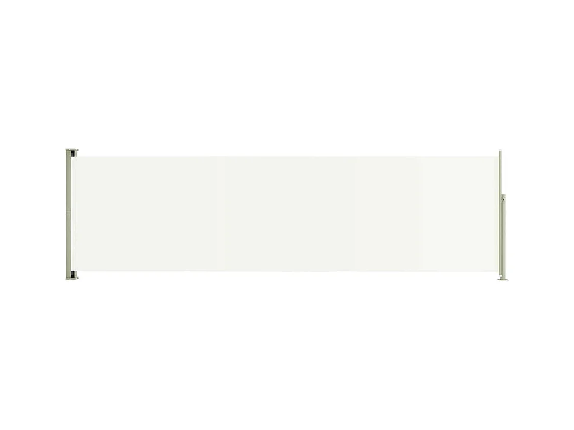 Auvent latéral rétractable de patio 180x600 Crème