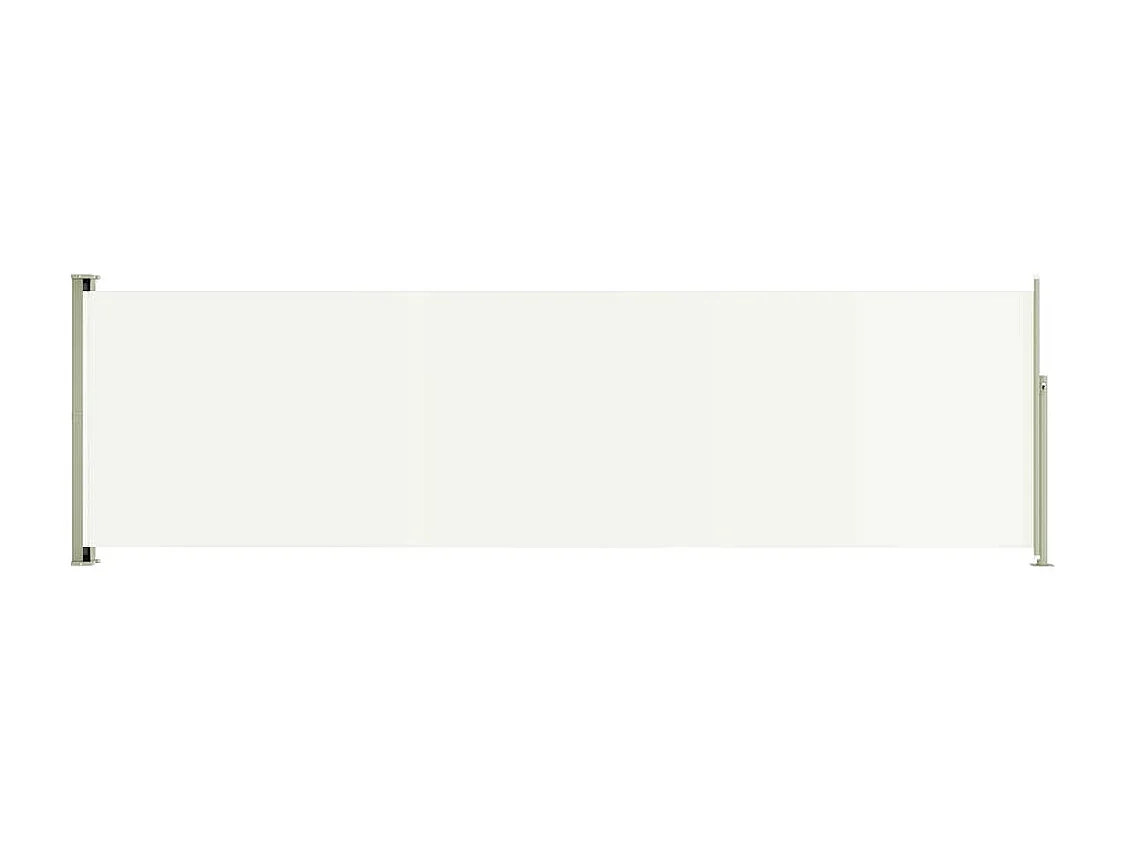 Auvent latéral rétractable de patio 180x600 Crème