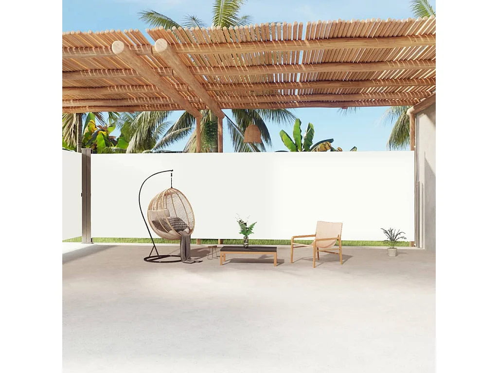 Auvent latéral rétractable Crème 220x1200