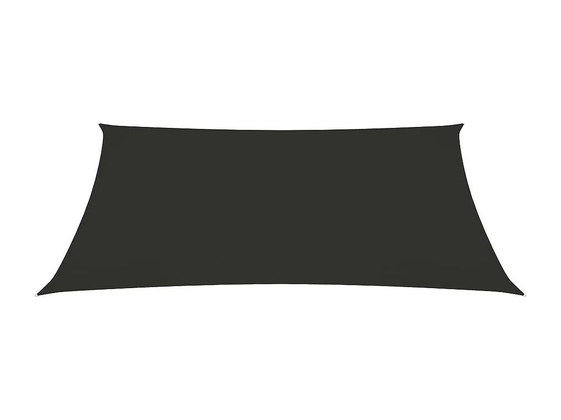 Voile de parasol Tissu Oxford rectangulaire 3,5x4,5m Anthracite