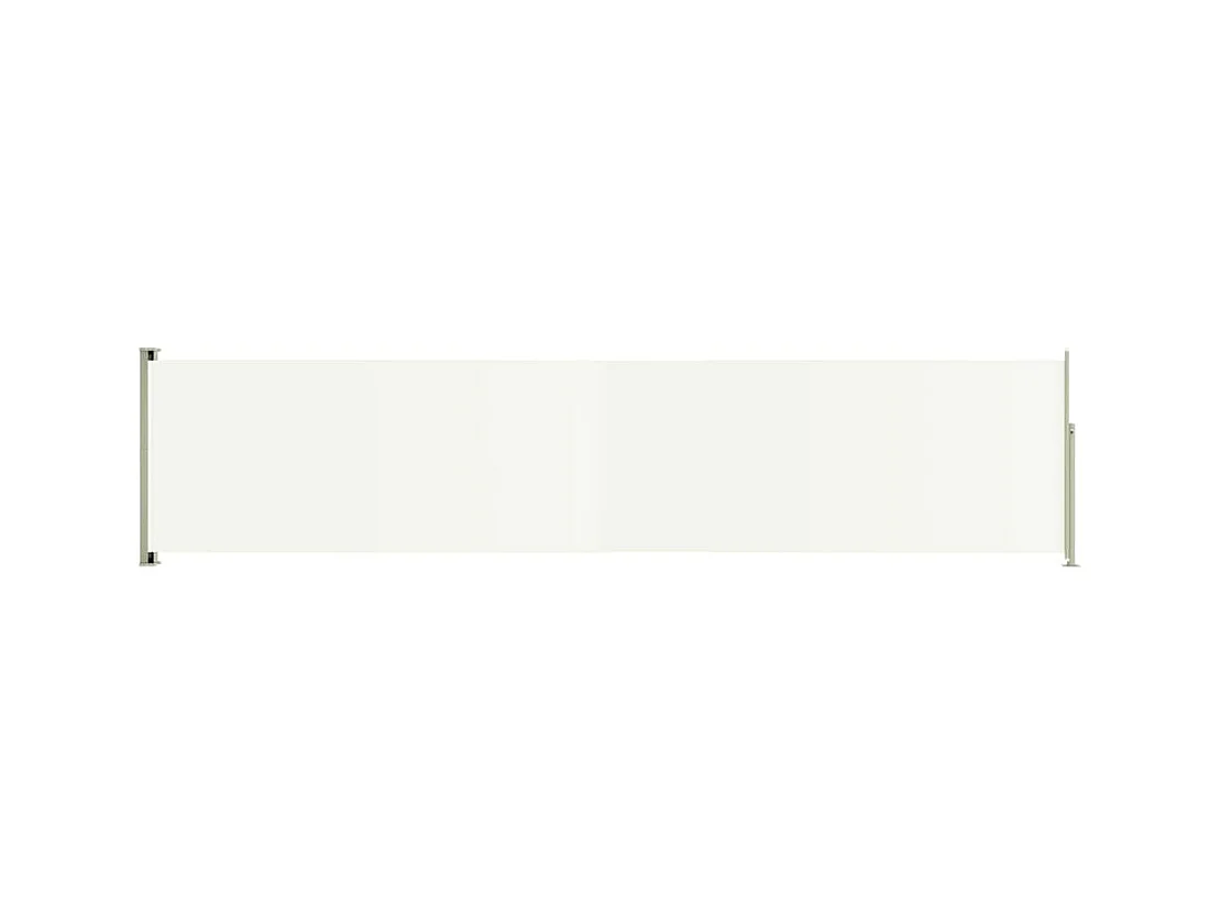 Auvent latéral rétractable de patio 140x600 Crème 2