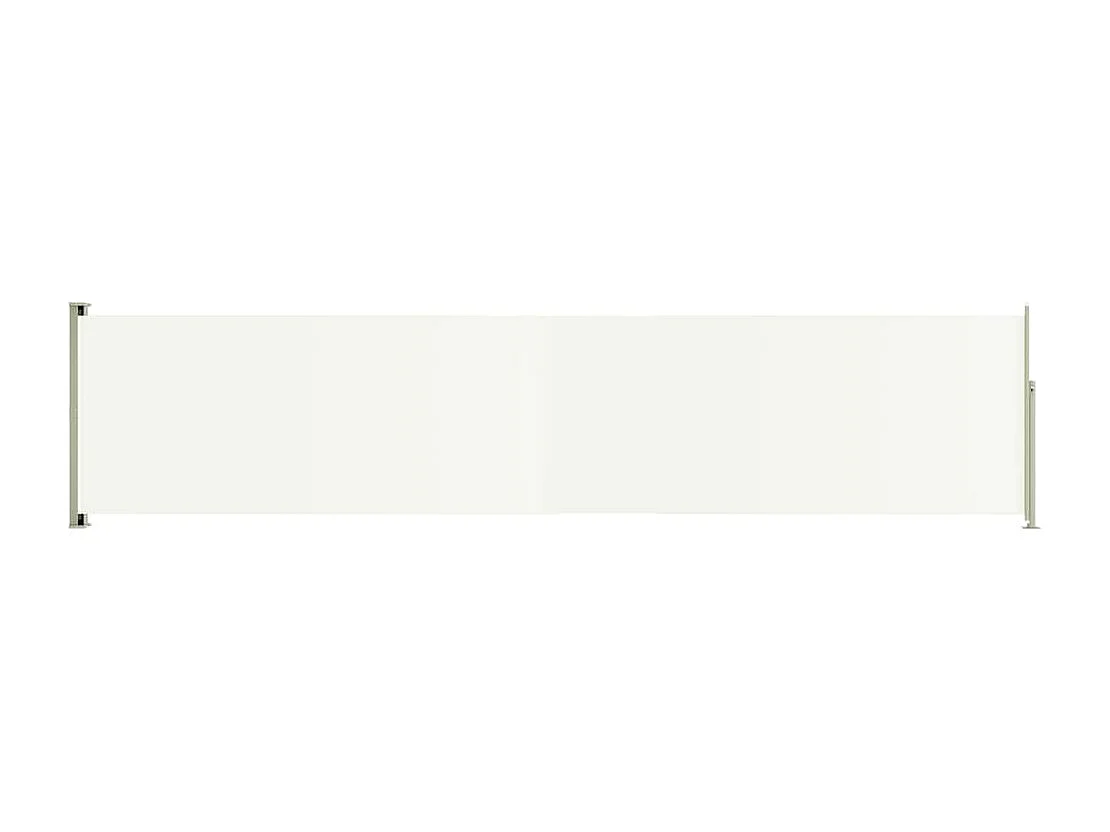 Auvent latéral rétractable de patio 140x600 Crème 2