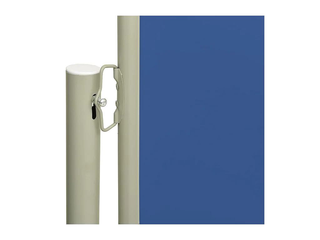 Auvent latéral rétractable de patio 117x600 Bleu