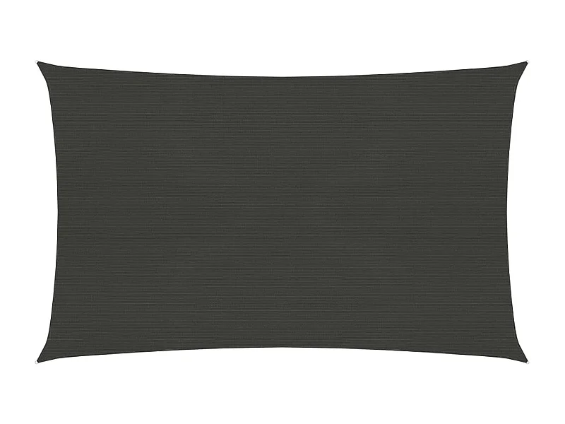 Voile d'ombrage 160 g-m² Anthracite 2,5x4 m PEHD