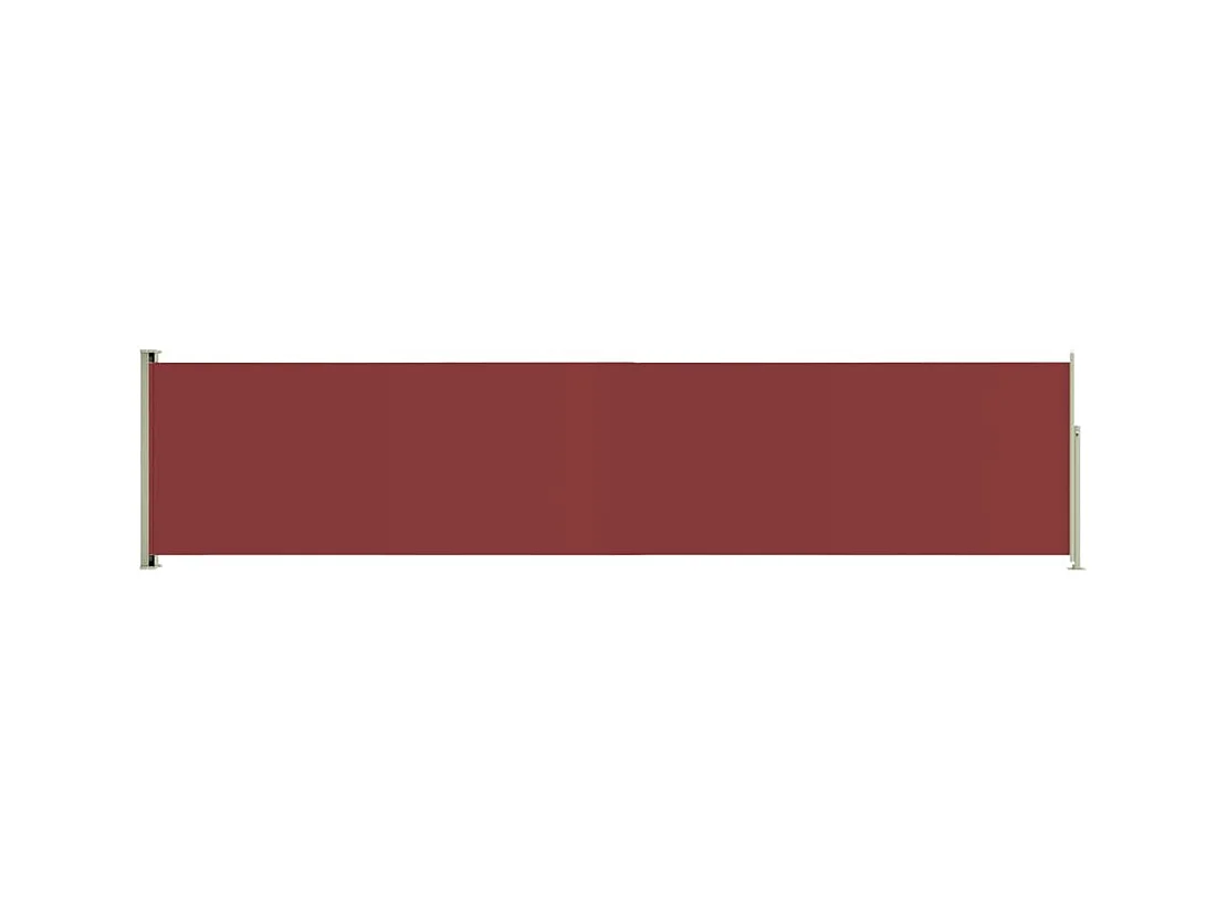 Auvent latéral rétractable de patio 140x600 Rouge 2