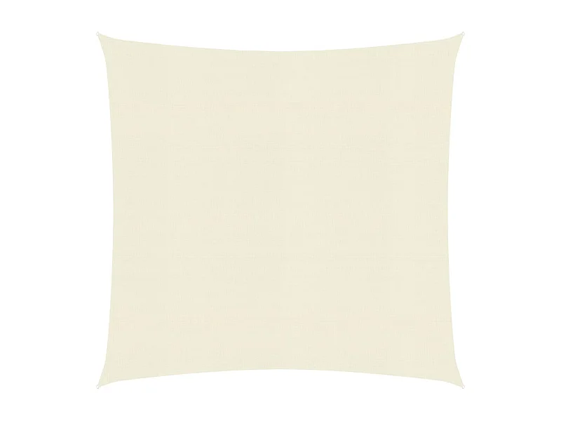 Voile d'ombrage 160 g-m² Crème 2,5x2,5 m PEHD
