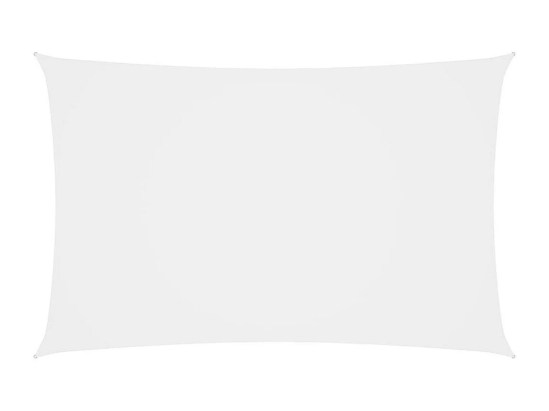 Voile de parasol Tissu Oxford rectangulaire 3x6 m Blanc