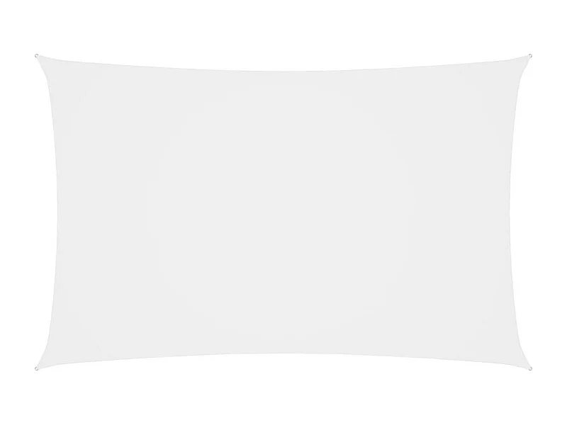 Voile de parasol Tissu Oxford rectangulaire 3x6 m Blanc