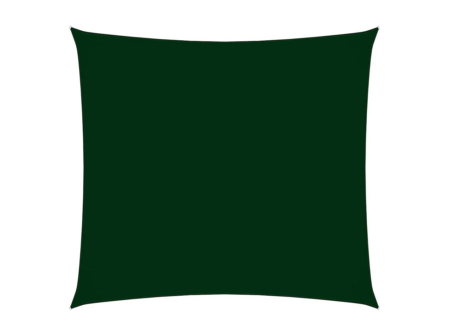 Voile de parasol Tissu Oxford carré 2,5x2,5 m Vert foncé
