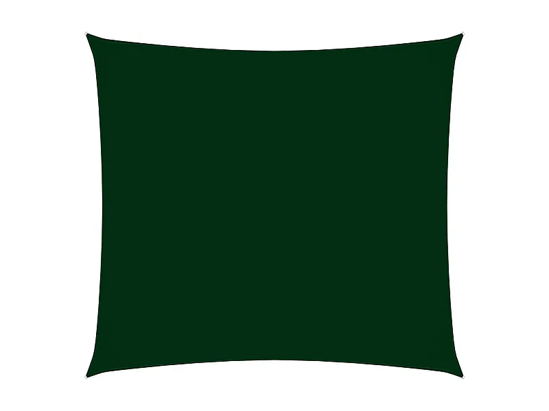 Voile de parasol Tissu Oxford carré 2,5x2,5 m Vert foncé
