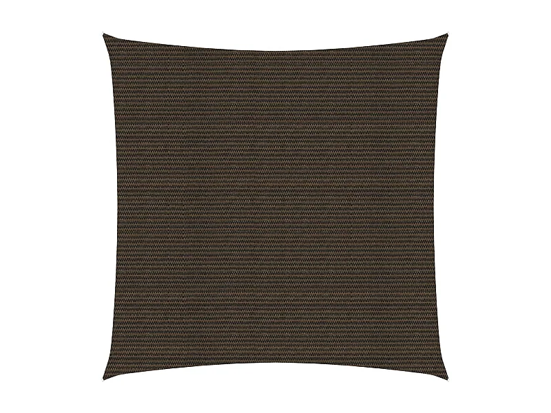 Voile d'ombrage 160 g-m² Marron 3,6x3,6 m PEHD