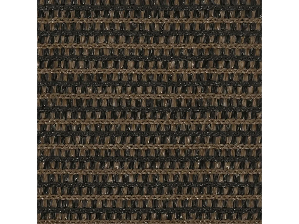 Voile d'ombrage 160 g-m² Marron 3,6x3,6 m PEHD