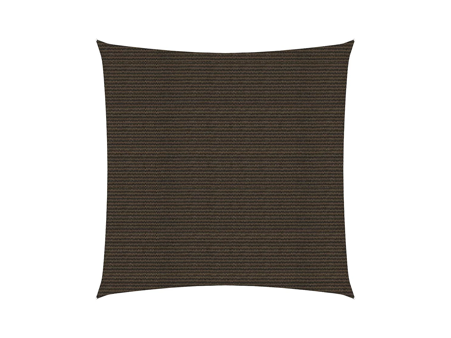 Voile d'ombrage 160 g-m² Marron 3,6x3,6 m PEHD