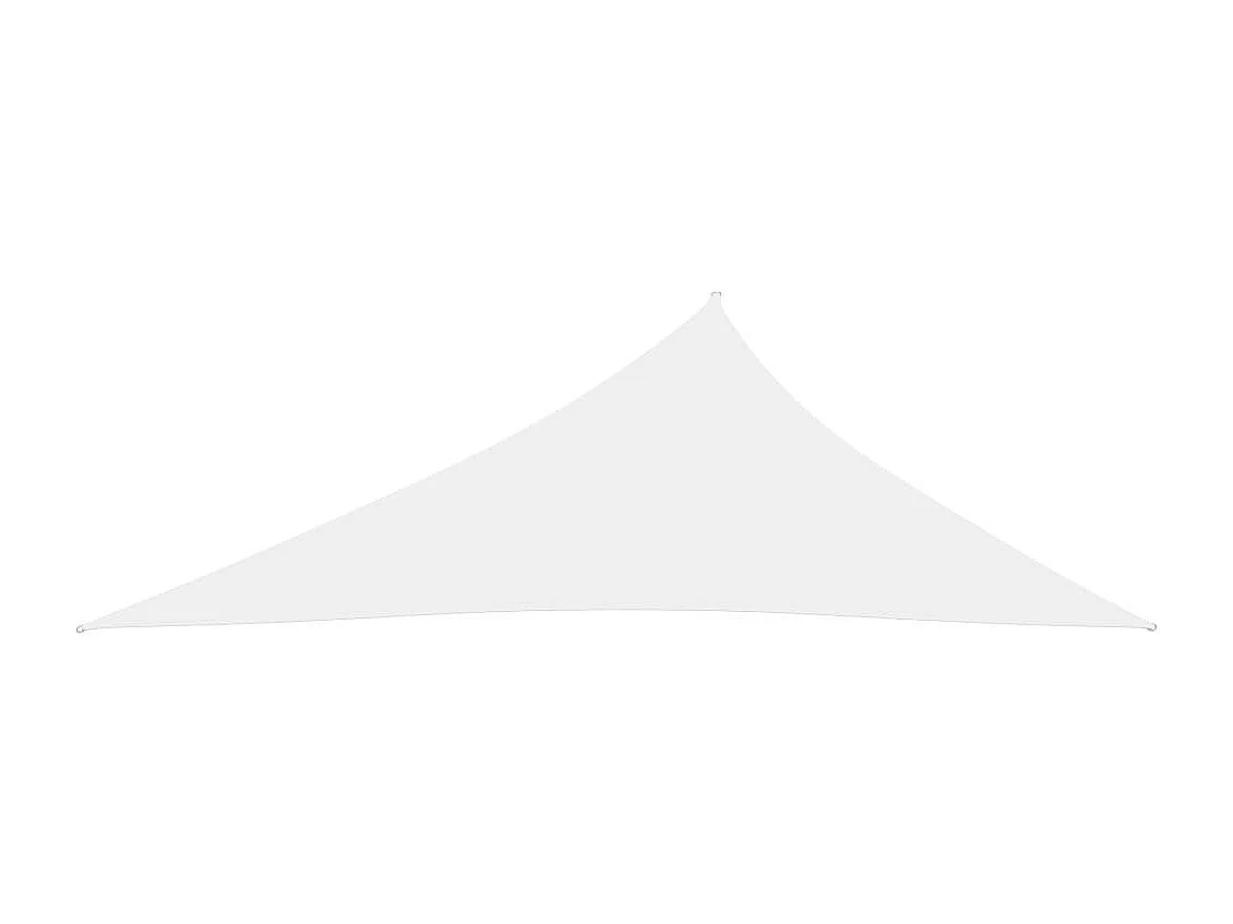 Voile de parasol Tissu Oxford triangulaire 4x5x6,4 m Blanc