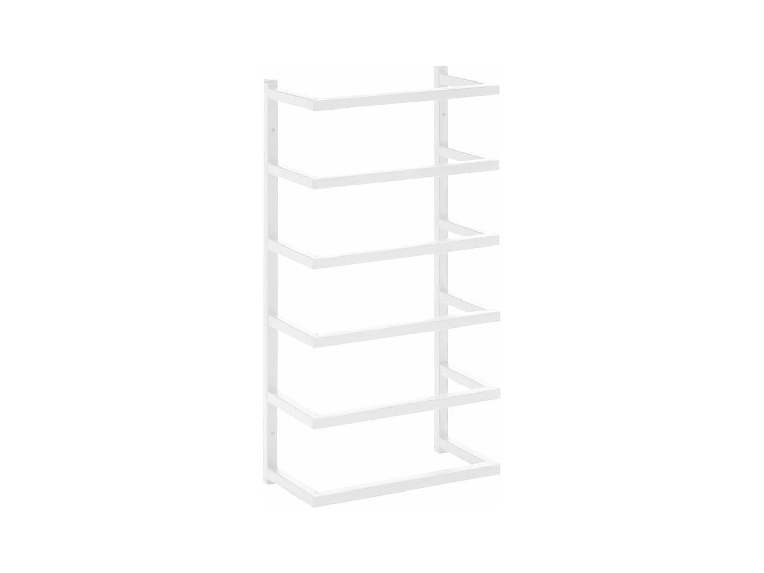 Porte-serviette Blanc 24x12x48 Acier