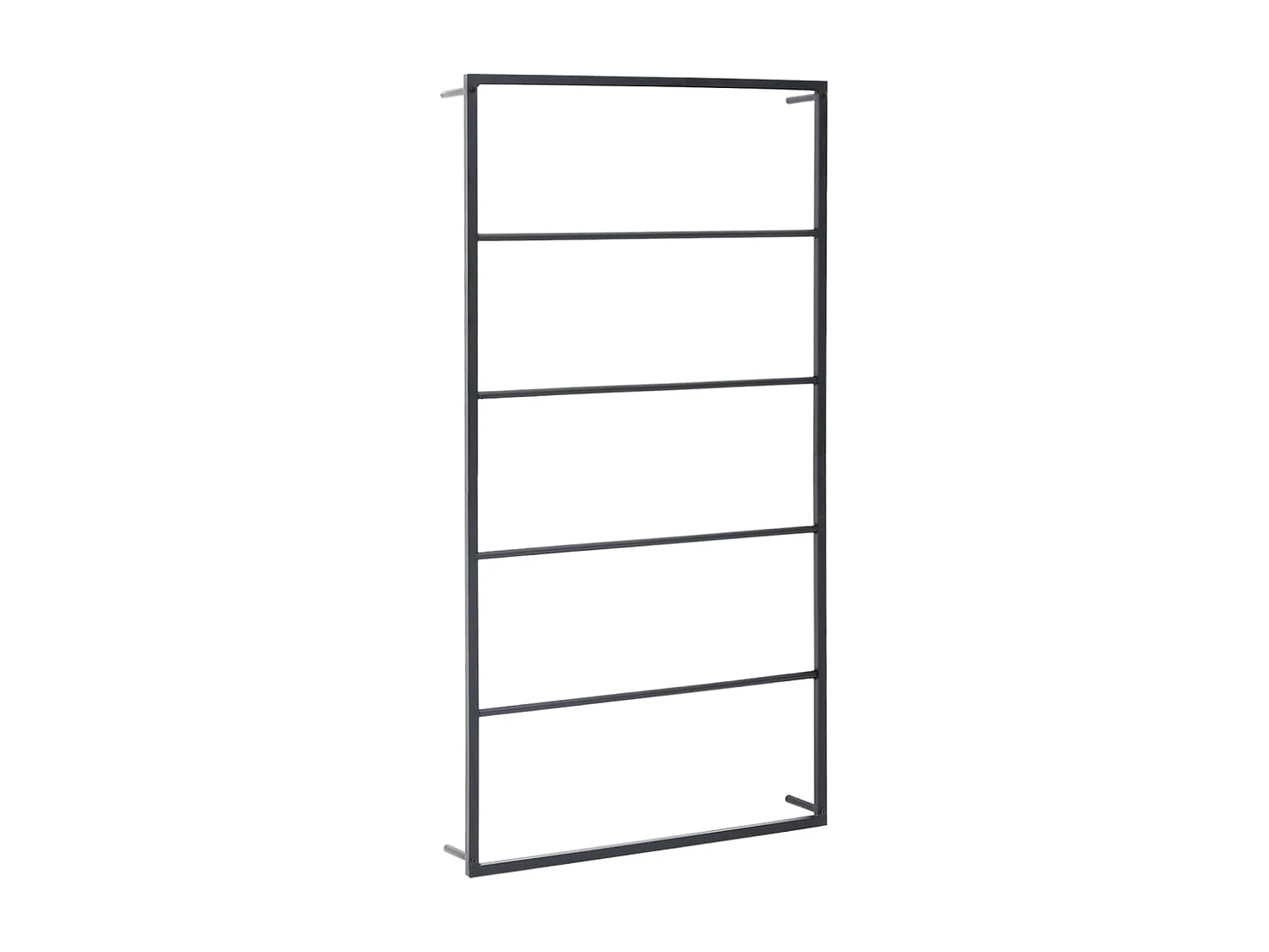 Porte-serviette Noir 60x10x116 Acier