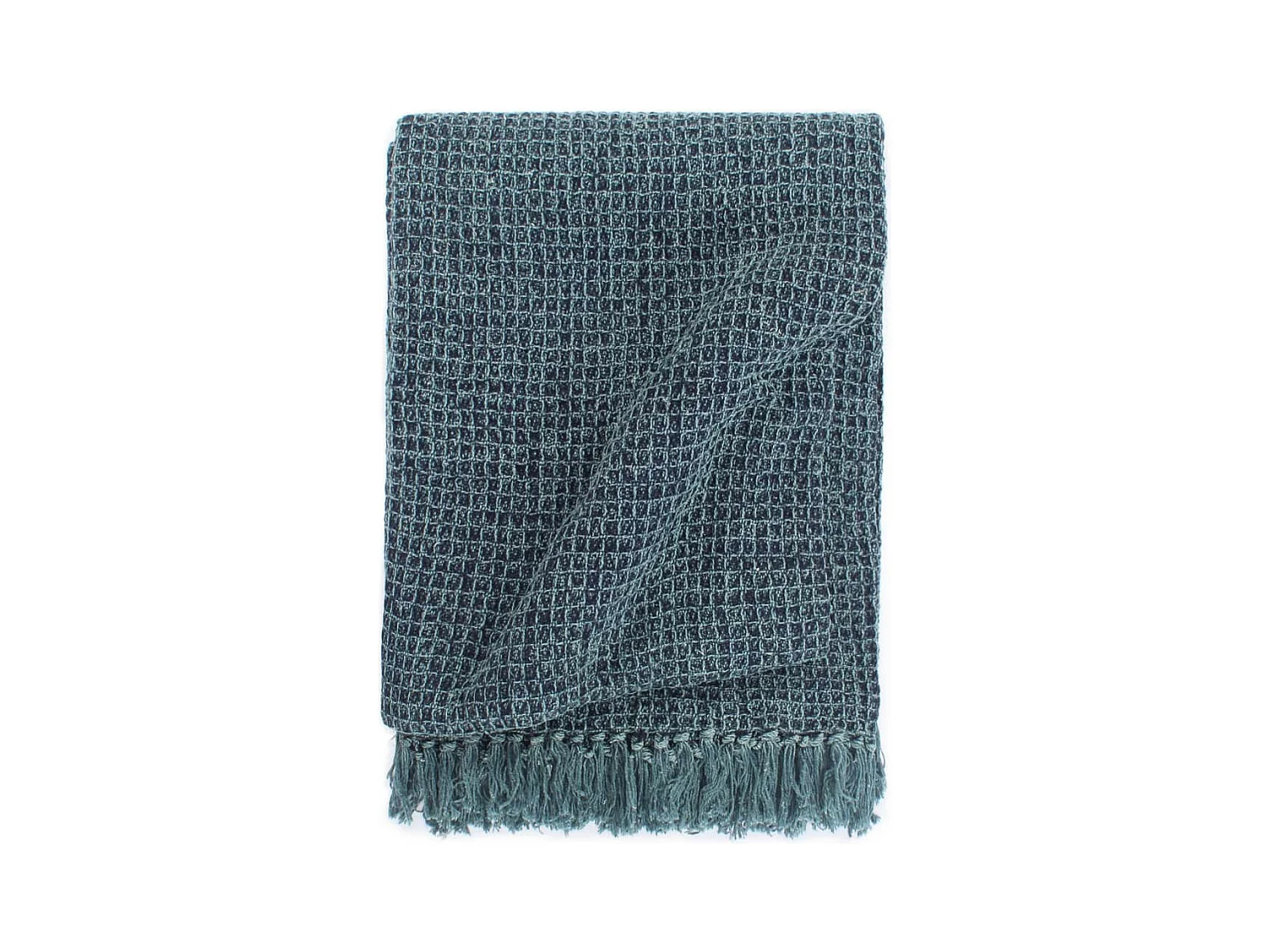 Couverture en coton 125x150 Bleu indigo
