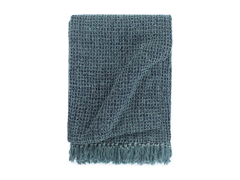 Couverture en coton 125x150 Bleu indigo