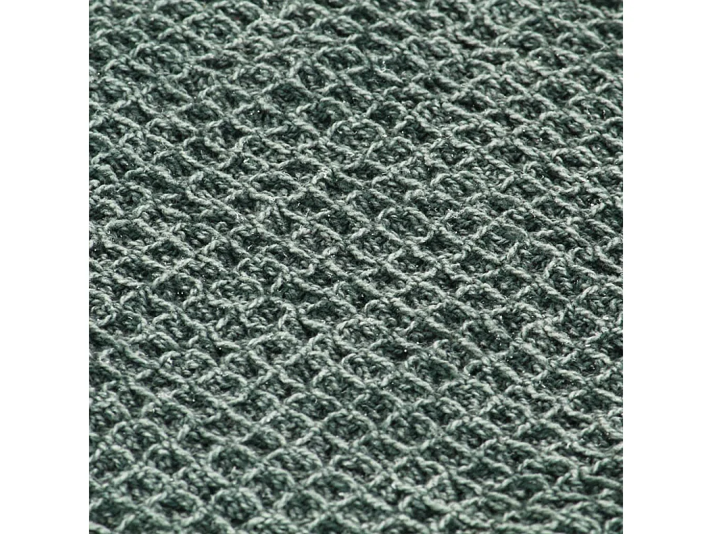 Couverture en coton 125x150 Vert foncé