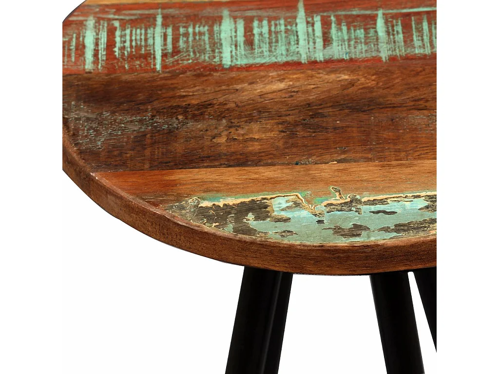 Ensemble de bar 7 pcs Bois massif recyclé