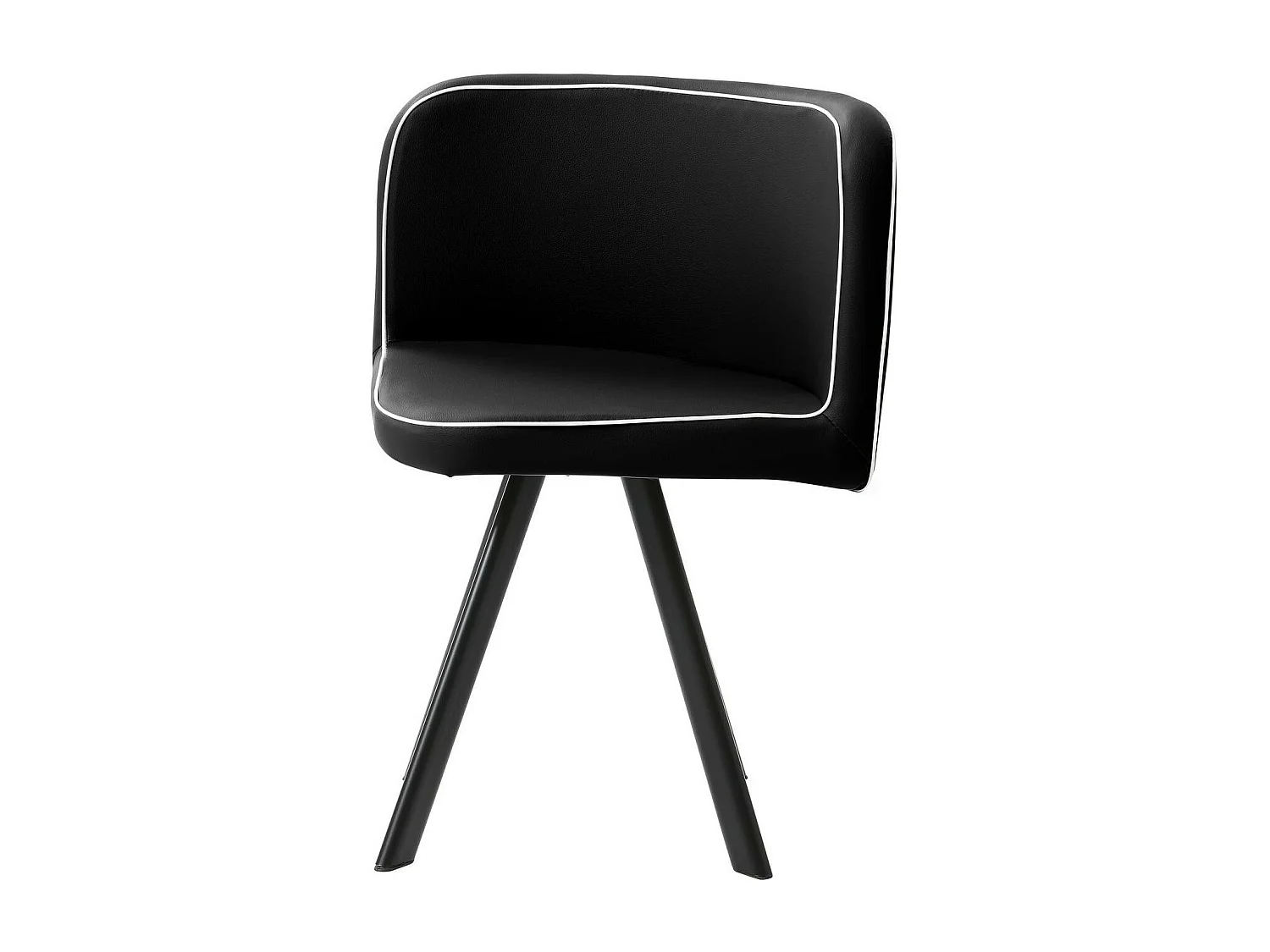 Ensemble Table de Repas & 6 Chaises "Tibal" 140cm Noir & Gris