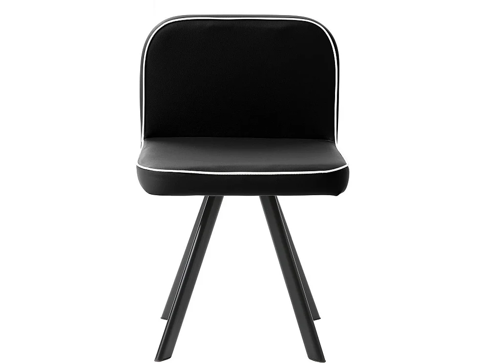 Ensemble Table de Repas & 6 Chaises "Tibal" 140cm Noir & Gris