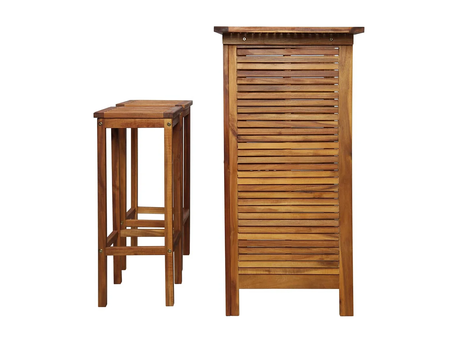 Table et chaises de bar 3 pcs Bois d'acacia massif