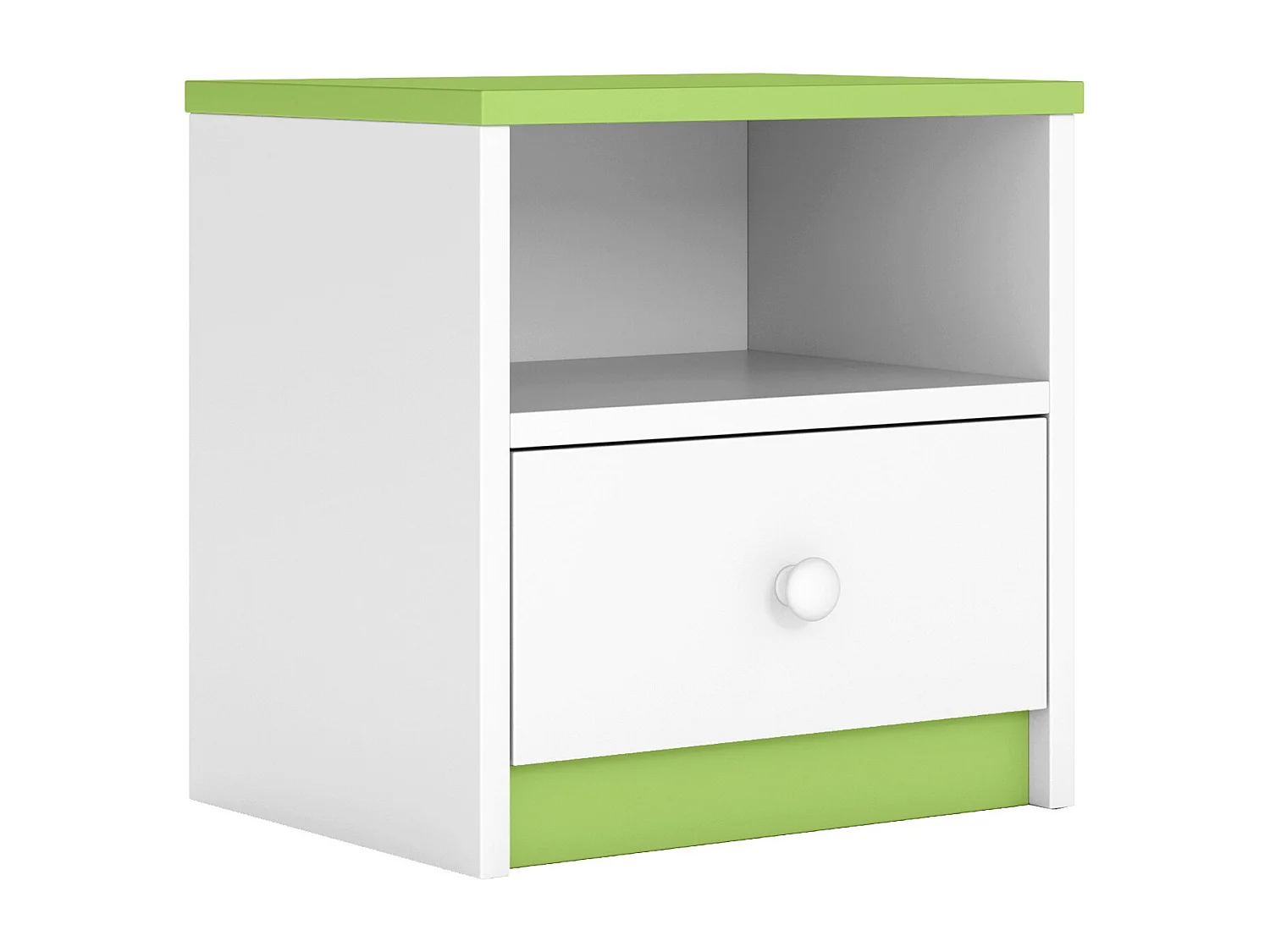 Chevet blanc et vert Drimy