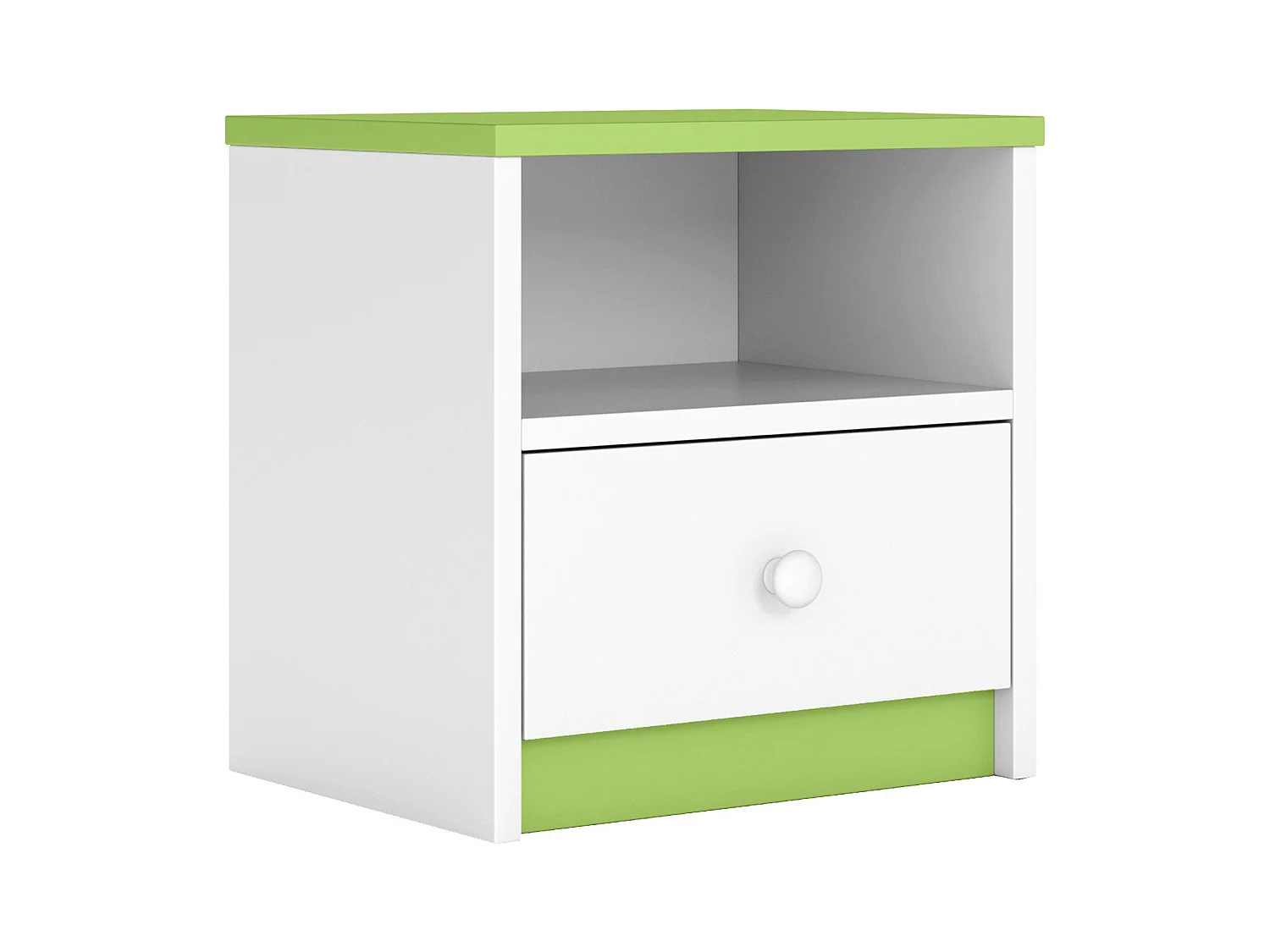 Chevet blanc et vert Drimy