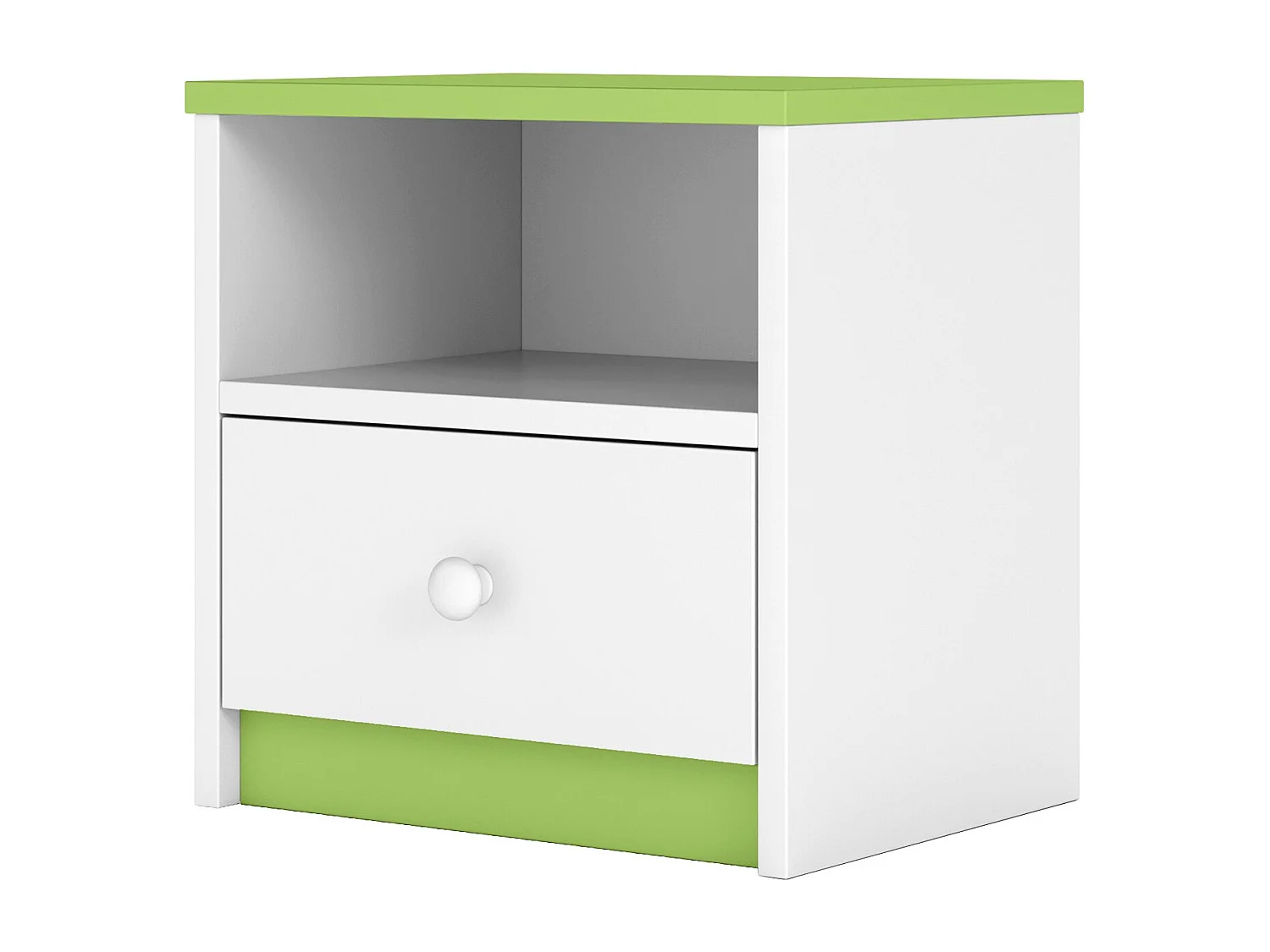 Chevet blanc et vert Drimy