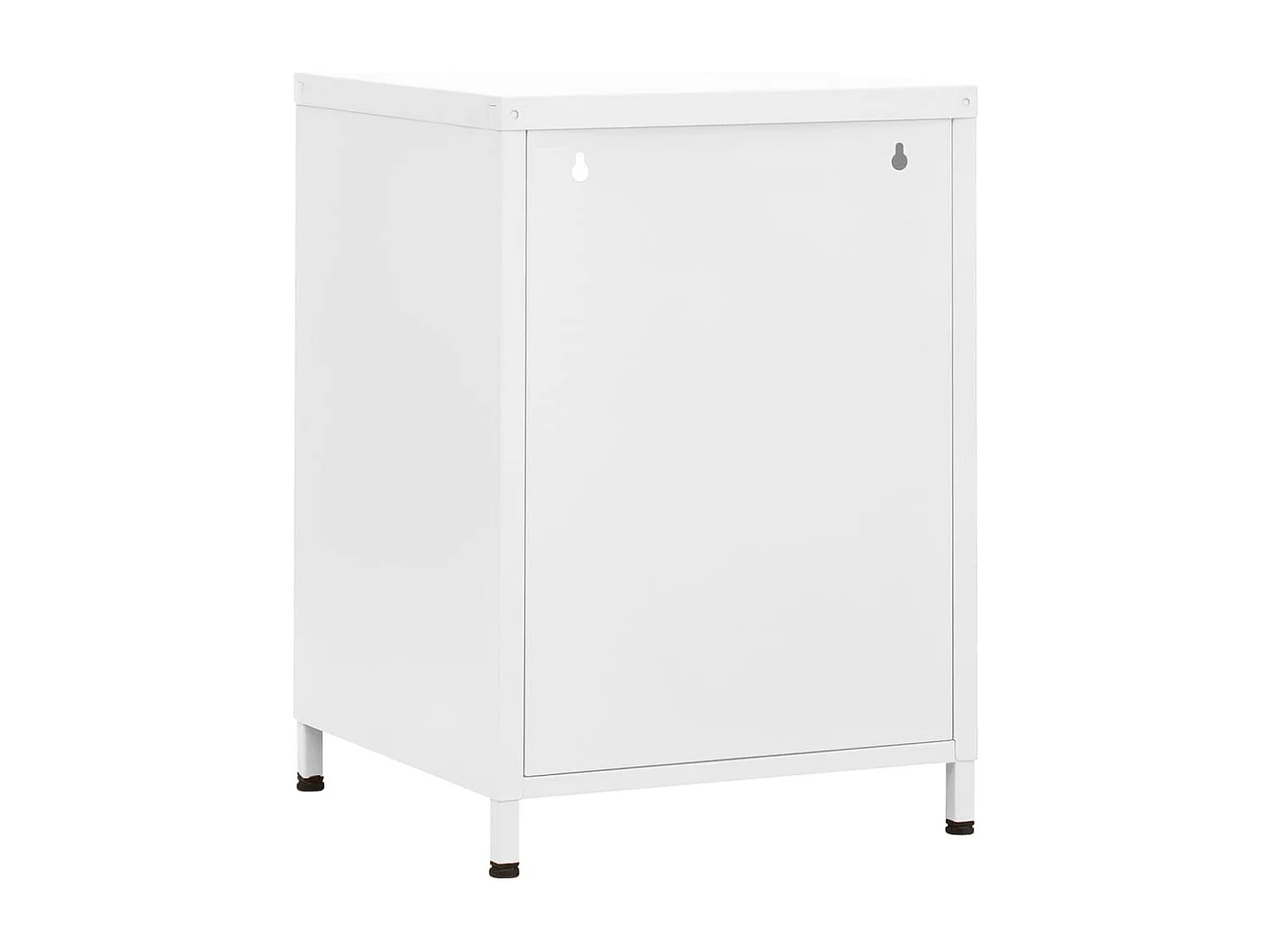 Table de chevet Blanc 35x35x51 Acier 2