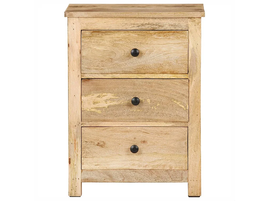 Table de chevet 45x35x60 Bois de manguier massif