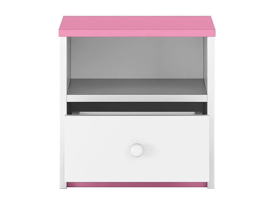 Drimy wit en roze nachtkastje