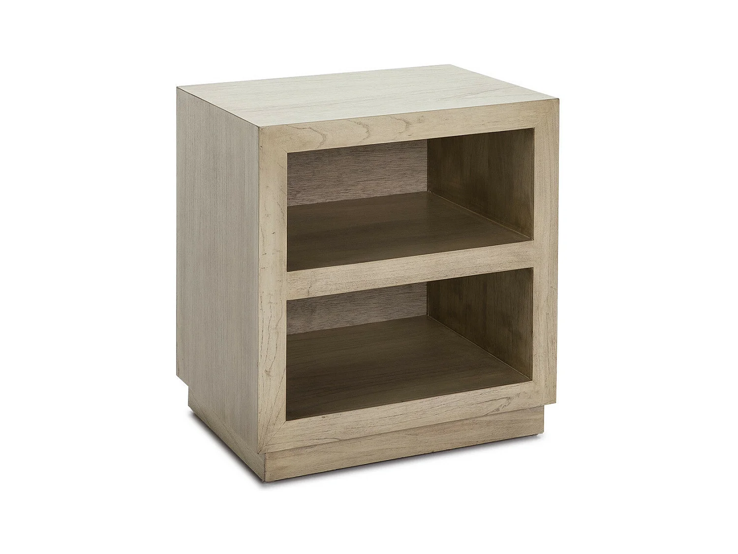 Table de chevet 2 niches bois massif clair Telo