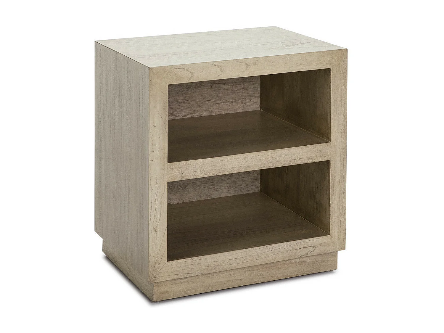 Table de chevet 2 niches bois massif clair Telo