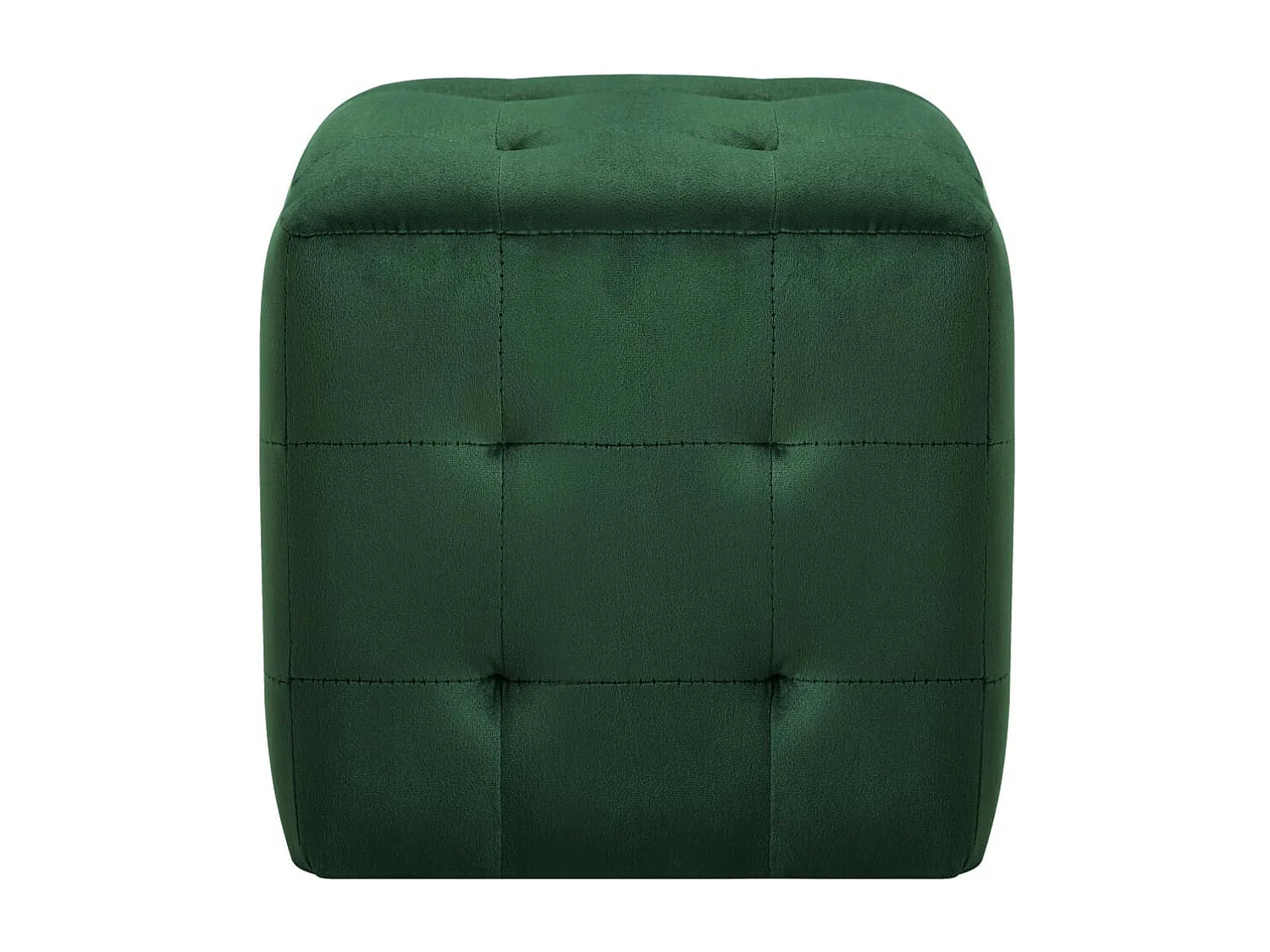 2 pcs Tables de chevet Vert 30x30x30 Tissu velours