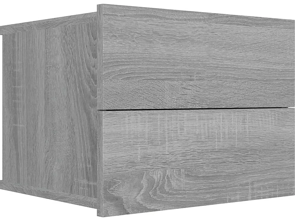Table de chevet murale Sonoma gris 40x30x30 Bois d'ingénierie